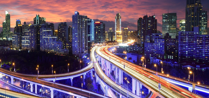城市夜景高清图背景
