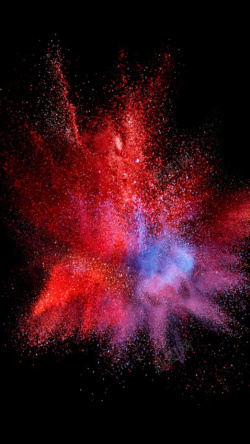 科幻飞掠飞溅红色粉末H5背景高清图片