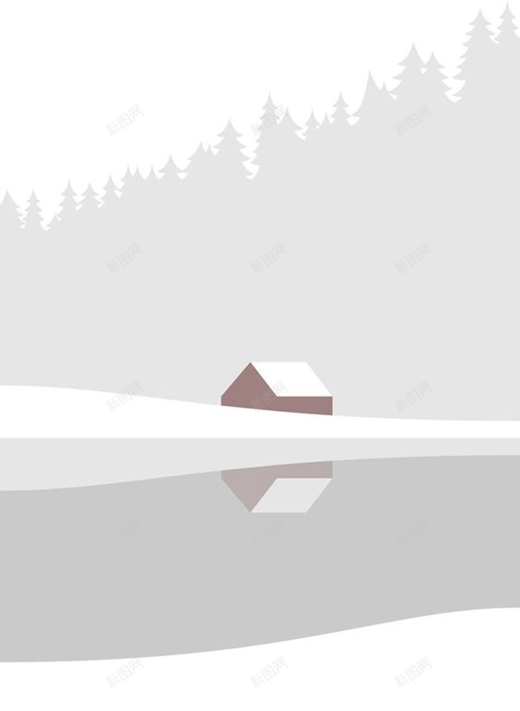 扁平白色冬季H5背景jpg设计背景_新图网 https://ixintu.com 冬季 几何 房子 扁平 白色 渐变