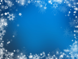 冬季ppt梦幻雪花背景素材高清图片