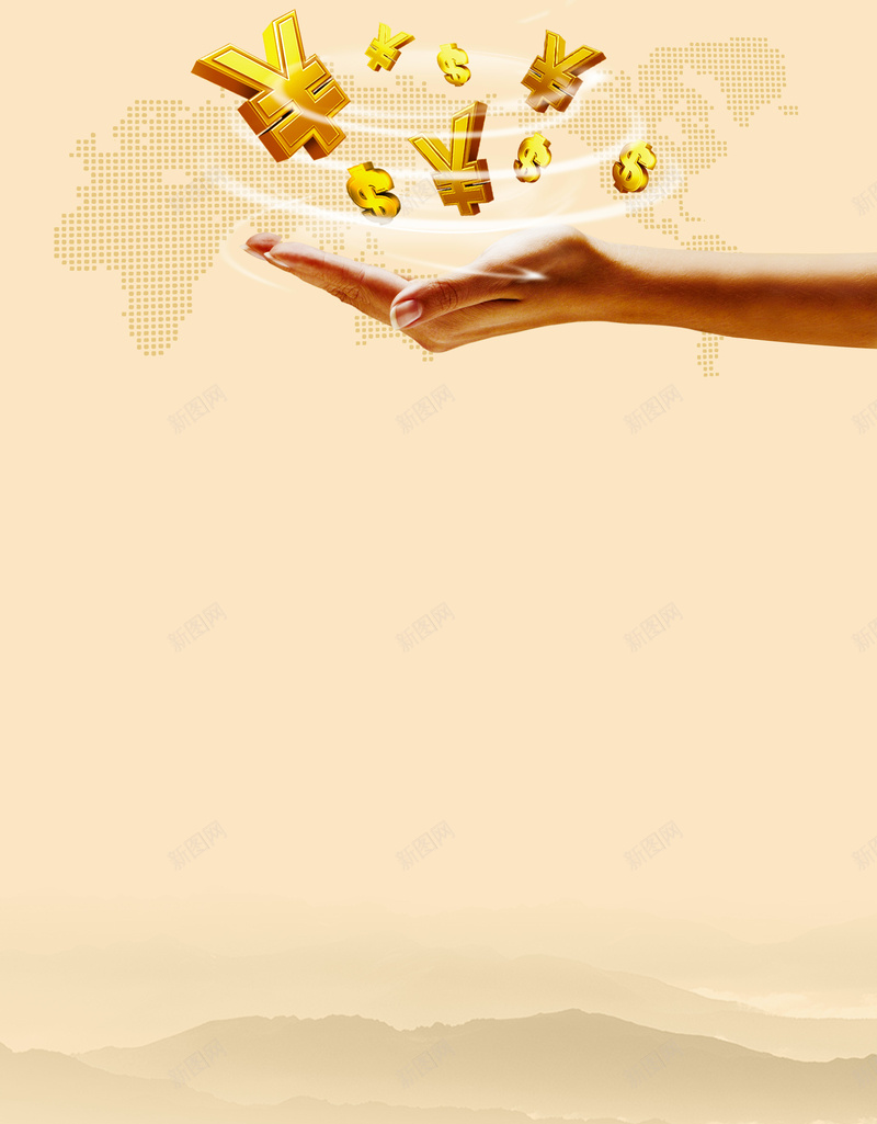 金融产品简介海报背景素材jpg设计背景_新图网 https://ixintu.com 金融 金币 银行 产品简介 手 安心账户海报3图片下载 电子账户 金钱符号