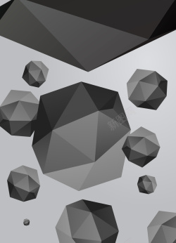 创意现代感3D立体几何海报封面背景背景