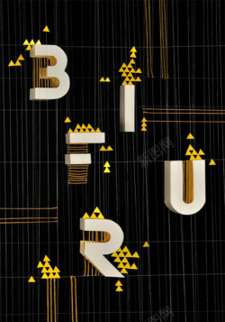 IU设计黑色3IU三角形背景图高清图片