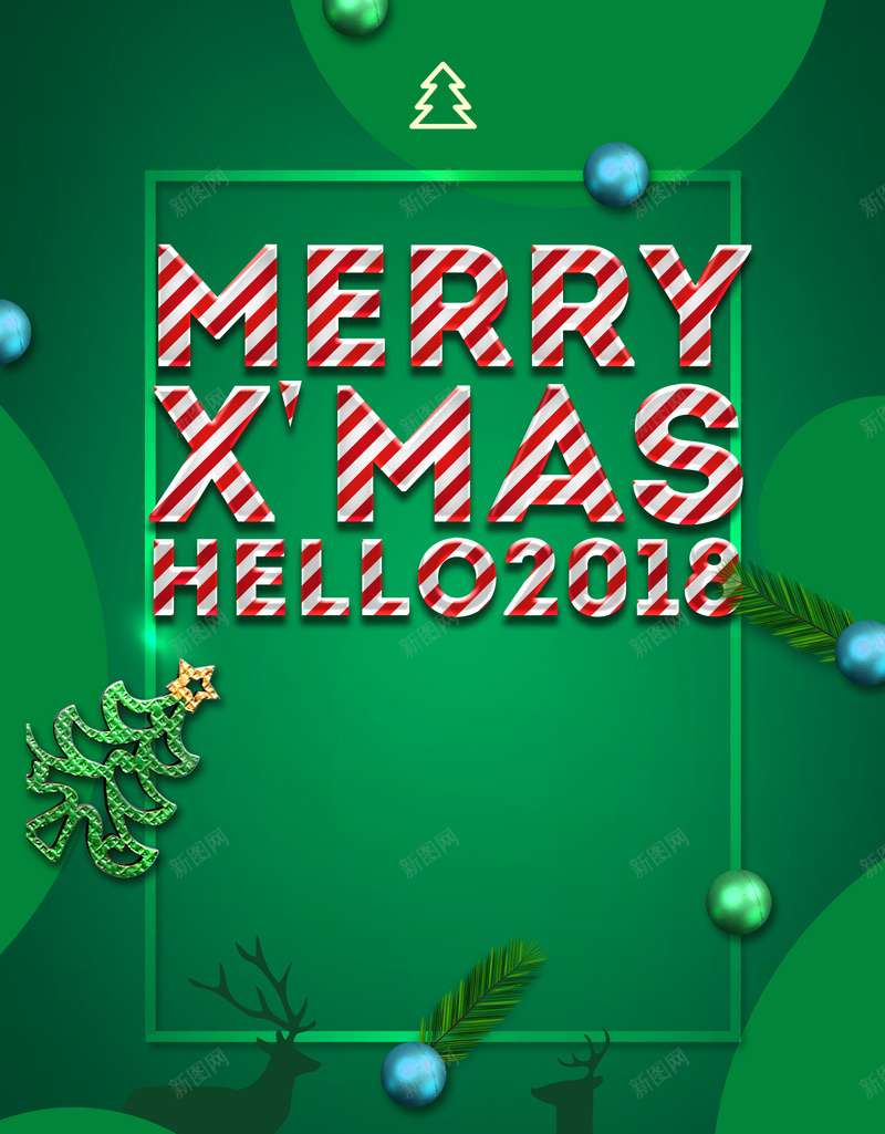 简约清新绿色圣诞海报jpg设计背景_新图网 https://ixintu.com 绿色圣诞 圣诞节 清新 简约 节日 海报 圣诞节海报 节日海报