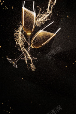 香槟酒会海报背景背景