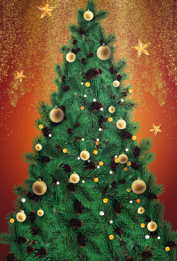 圣诞夜派对背景圣诞节绿色简约商场狂欢海报高清图片