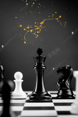 平面国际象棋商务国际象棋大赛高清图片
