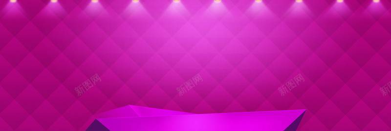 紫色菱形banner背景psd设计背景_新图网 https://ixintu.com 扁平 渐变 灯光 紫色 菱形 几何