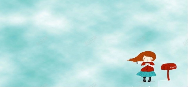 冬季卡通少女淡蓝色背景jpg设计背景_新图网 https://ixintu.com 海报banner 淡蓝色 冬季 卡通 少女 童趣 手绘