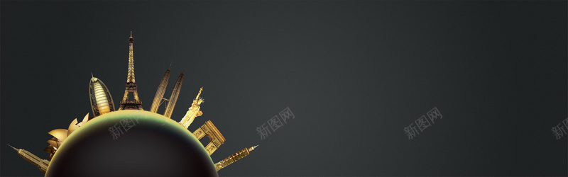 房地产广告背景jpg设计背景_新图网 https://ixintu.com 房地产设计 地产平面设计 地球 华丽设计 大气设计 全球著名建筑 海报banner 其他