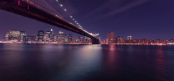 钢铁大桥唯美大桥夜景高清图片