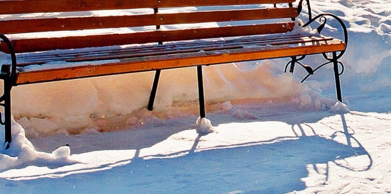 雪中长椅背景jpg设计背景_新图网 https://ixintu.com 阳光 彩色 唯美 雪地 摄影 风景