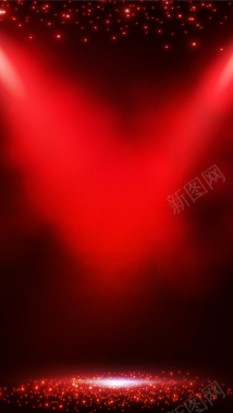 红色粒子光效化妆品H5背景素材背景