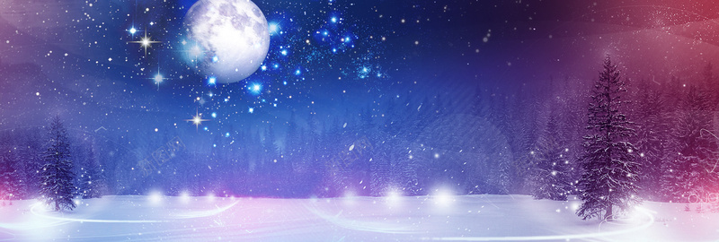 圣诞节海报免费下载psd设计背景_新图网 https://ixintu.com 雪景 圣诞树 天猫 海报banner 浪漫 淘宝 梦幻