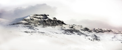 白皑皑唯美雪山白色高清海报背景高清图片