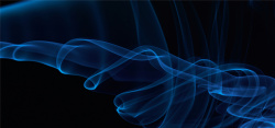 扁平香烟动感蓝色烟雾背景高清图片
