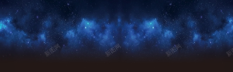 星空蓝色唯美海报banner背景