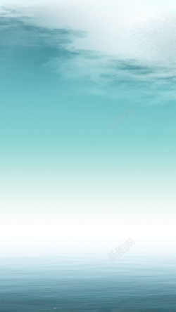 碧蓝天空湖镜面H5背景高清图片