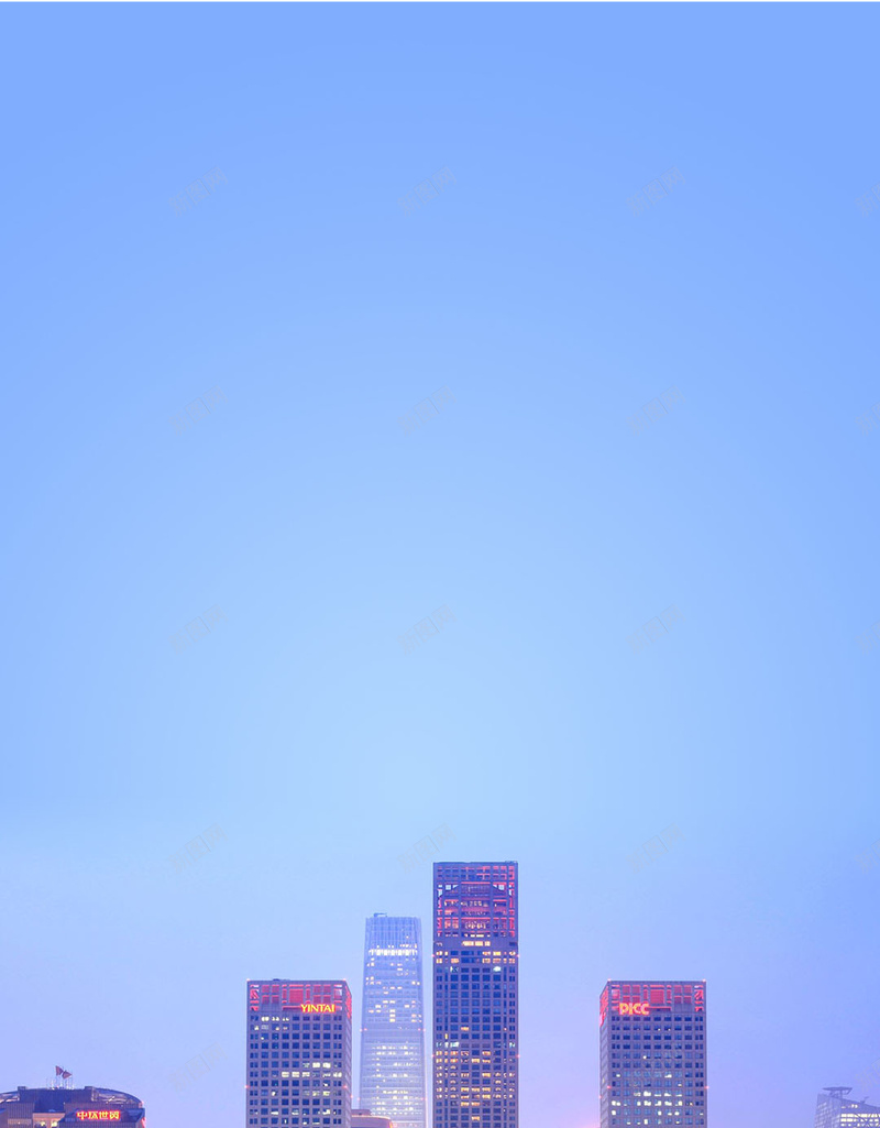 蓝色背景下的城市背景jpg设计背景_新图网 https://ixintu.com 城市背景 蓝色背景 城市 夜景 灯光 H5素材 开心 快乐