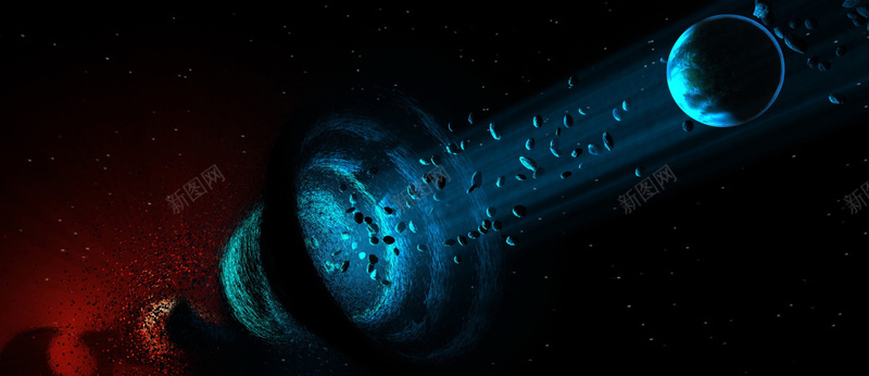 黑洞星球bannerjpg设计背景_新图网 https://ixintu.com 海报banner 星空 星云 星海 星际 星际星球太空宇宙科幻 大气