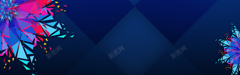 简约立体背景bannerpsd设计背景_新图网 https://ixintu.com 立体素材 蓝色背景 大气 立体 简约 时尚 简约背景 花卉 banner