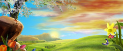 大树模板下载儿童卡通梦幻背景模板下载高清图片