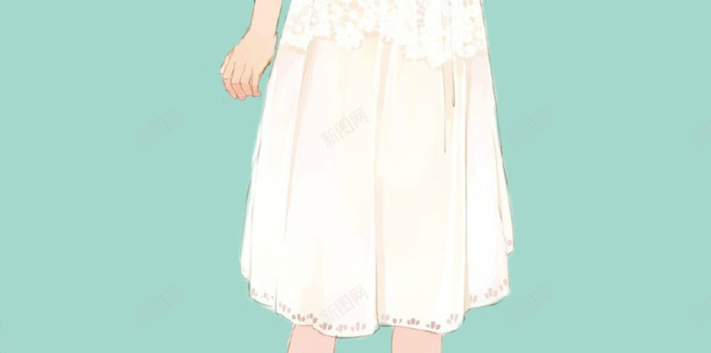 插画版背景H5图片jpg设计背景_新图网 https://ixintu.com 插画 背景 图片 女孩 绿色 H5 花 唯美