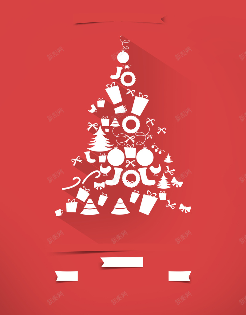 拼装圣诞树红色背景psd设计背景_新图网 https://ixintu.com 海报背景 圣诞树 商品 拼装 红色