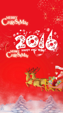 2016圣诞节红色背景背景