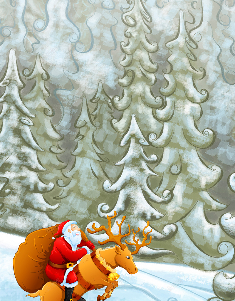 渐变风格冬季户外树林圣诞老人麋鹿温暖主题jpg设计背景_新图网 https://ixintu.com 冬季 户外 树林 渐变 风格 圣诞 老人 麋鹿 温暖 礼物 幸福 主题