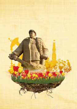 红军石像政府城市社会主义背景高清图片