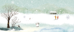 冬季氛围页面设计冬季海报高清图片
