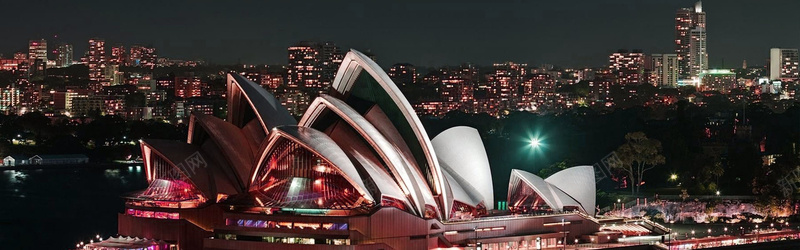 悉尼歌剧院大气建筑banner背景