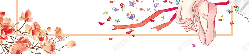 日系清新风格海报背景psd设计背景_新图网 https://ixintu.com 海报背景 清新风格 少女 日系 花朵 玫瑰 粉色 粉色少女 粉色花朵