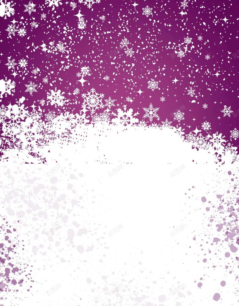 简约紫色冬季促销海报背景jpg设计背景_新图网 https://ixintu.com 促销 冬季 海报 简约 紫色 背景 雪花 商场