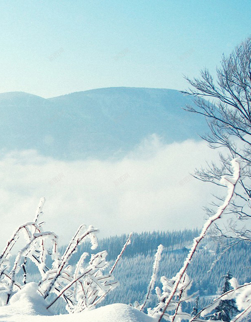 雪山H5背景jpg设计背景_新图网 https://ixintu.com 冬季 大气 天空 白雪 雪山 H5背景 H5 h5