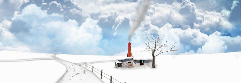 冬季上市淘宝banner广告psd设计背景_新图网 https://ixintu.com 雪景 素材 天空 标签 海报banner 卡通 童趣 手绘