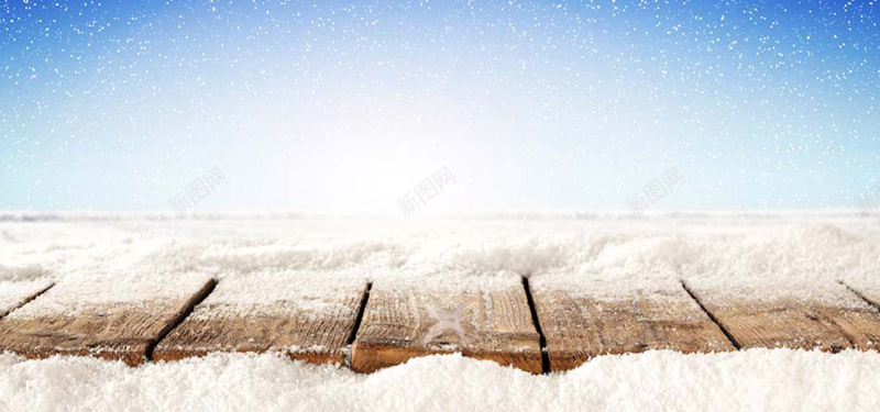 小清新下雪背景背景