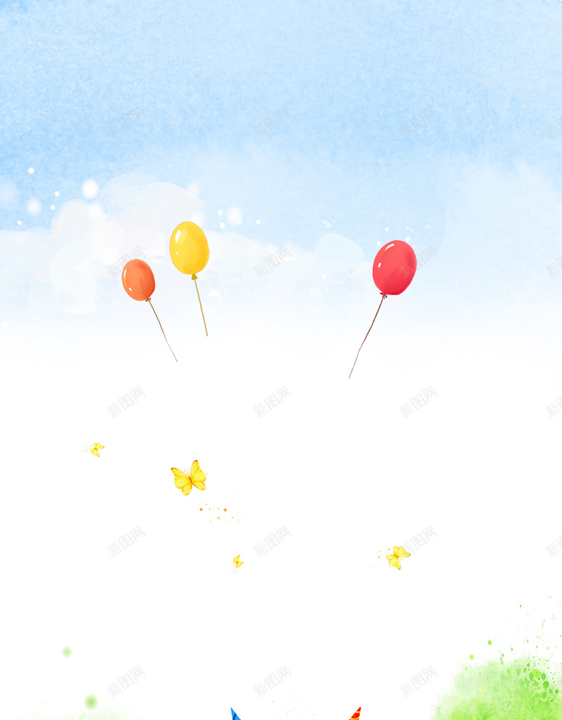 欢乐儿童节气球背景psd设计背景_新图网 https://ixintu.com 欢乐 儿童节 气球 游玩 公园 游园 天空 游乐场 孩子们 教育 幼儿园 草地