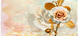 朦胧花卉艺术展复古花卉背景高清图片