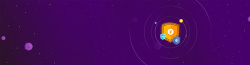 紫色网站紫色投资理财海报banner高清图片