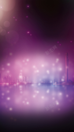 品牌珠宝紫色绚丽奢华H5首饰宣传海报背景分层下载高清图片