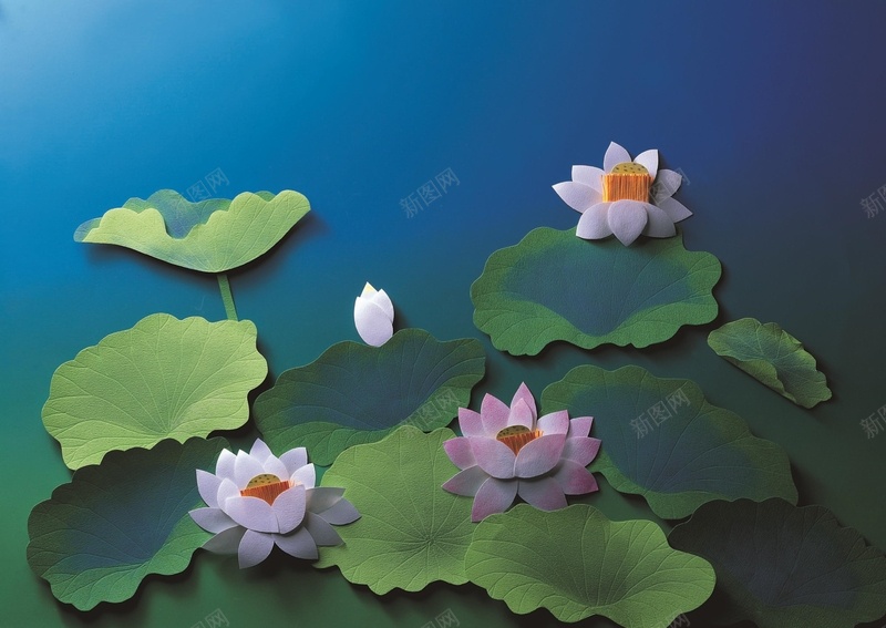河流花朵纸雕背景jpg设计背景_新图网 https://ixintu.com 卡通 河流 童趣 纸雕 花朵 手绘