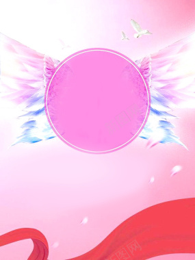天使梦幻海报背景素材背景