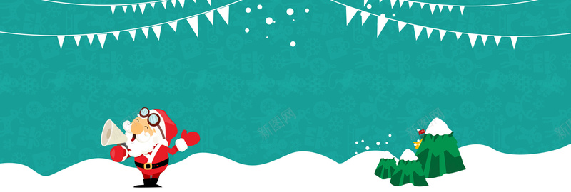圣诞节日背景psd设计背景_新图网 https://ixintu.com 圣诞 节日 扁平化 绿色