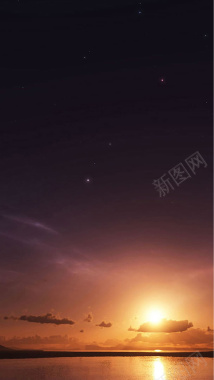 日出天空H5背景背景
