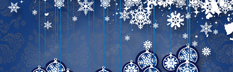 圣诞室内背景墙psd设计背景_新图网 https://ixintu.com 海报banner 其他 干净 简洁 蓝色 影视墙