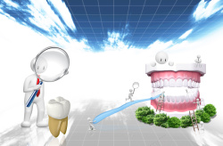 简约牙刷健康牙齿口腔健康护理海报背景素材高清图片