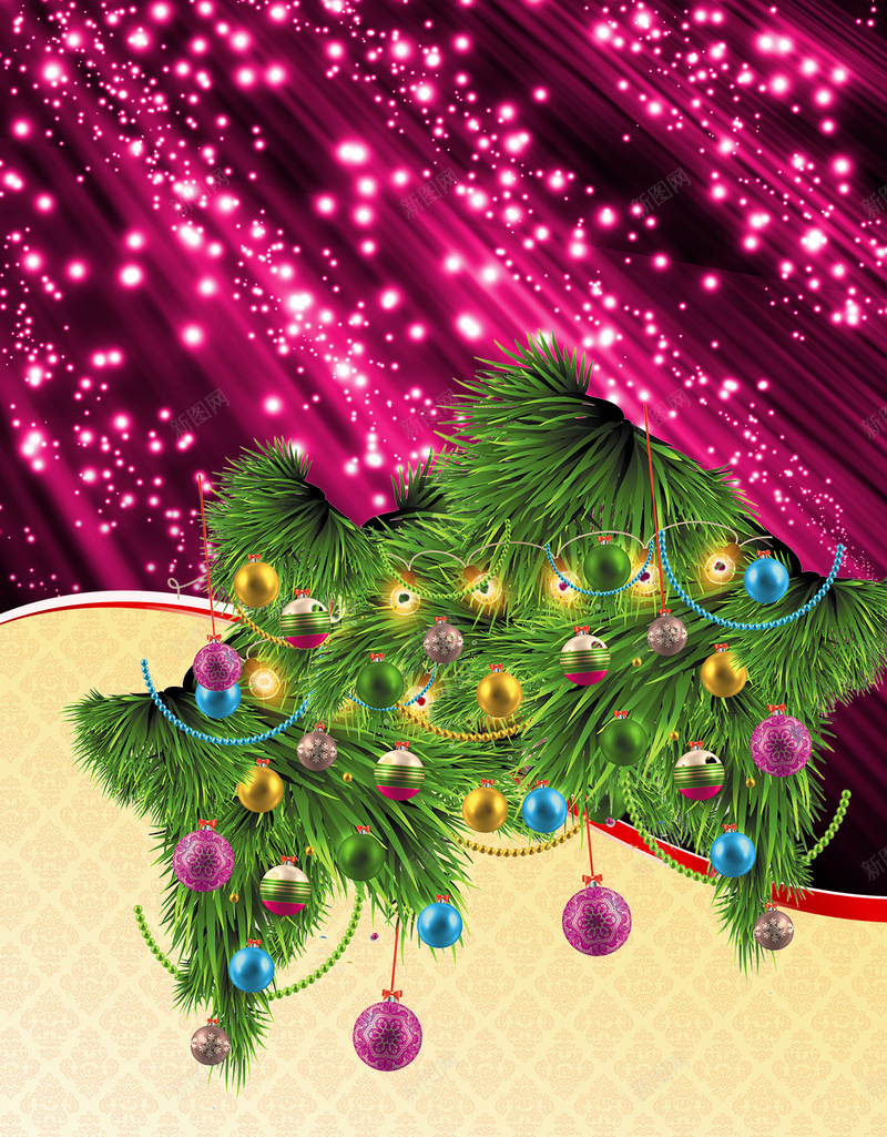 圣诞紫色星光psd分层H5背景psd设计背景_新图网 https://ixintu.com 圣诞节素材 圣诞背景 圣诞 星光 铃铛 圣诞节psd分层素材 紫色 黄色 H5背景 扁平 渐变 几何