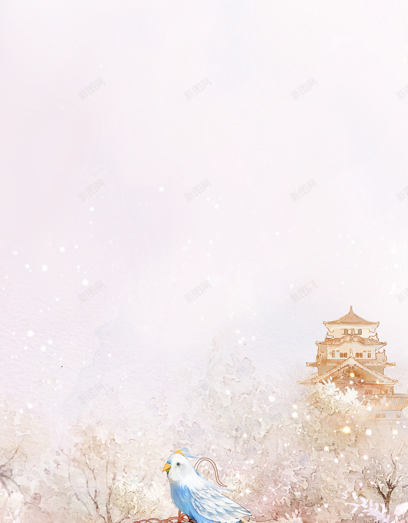 三生三世十里桃花梦幻唯美背景素材psd设计背景_新图网 https://ixintu.com 三生三世十里桃花 唯美 梦幻 素材 背景 桃花 春天 鸟